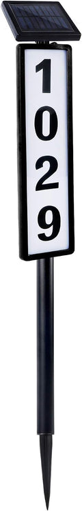 Solar Lighted House Address Numbers Sign