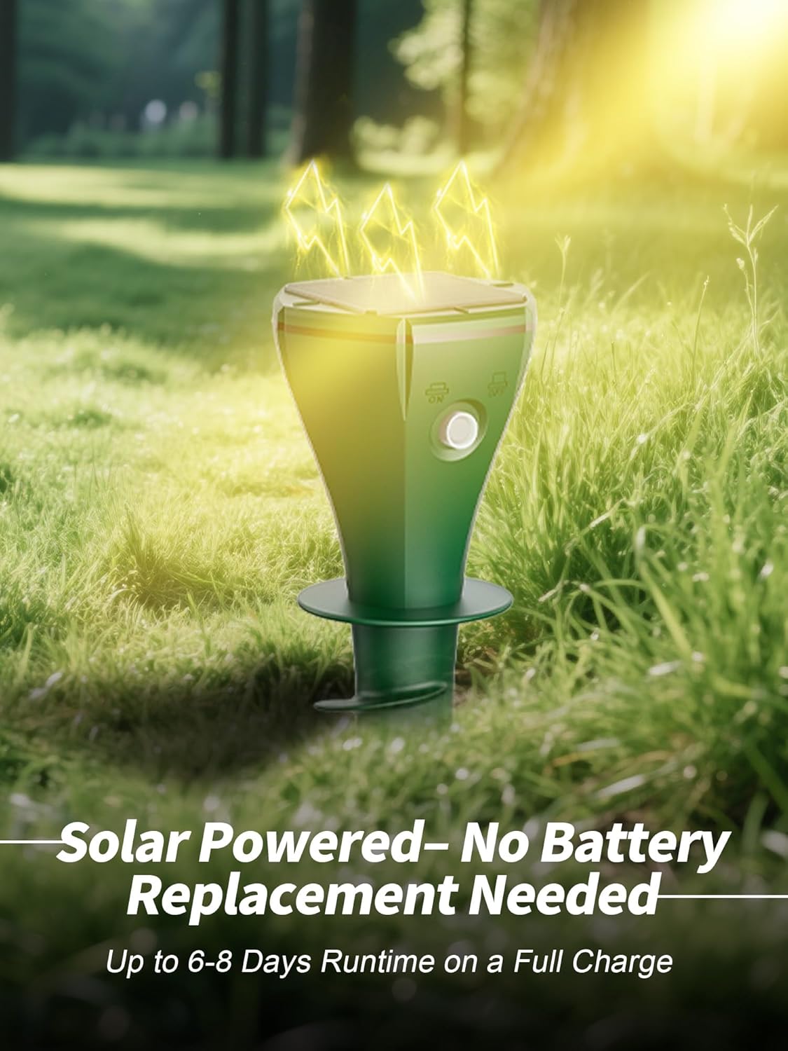 Solar Powered Animal Repellent for Yards