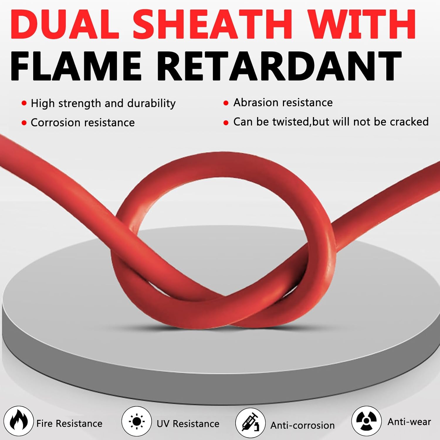 2X30 Feet Solar Panel Extension Cable- 10AWG Solar Cable Solar Panel Cable with Female and Male Waterproof Connectors for RV, Photovoltaic Systems