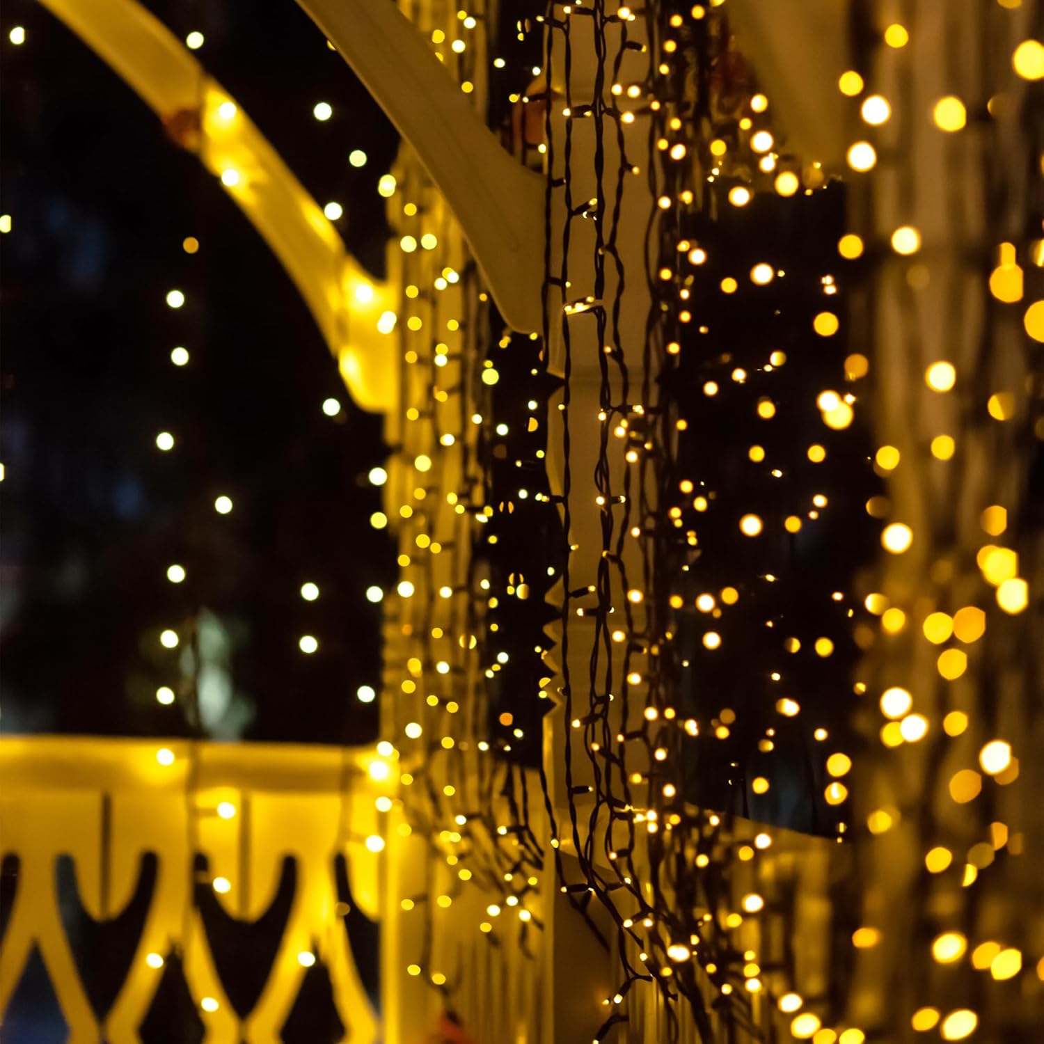 2 Pack Solar String Lights Outdoor Waterproof, 72FT 200 LED Solar String Lights with 8 Lighting Modes, IP65 Waterproof Solar Lights Outdoor for Xmas Garden Party Tree Decor, Warm White