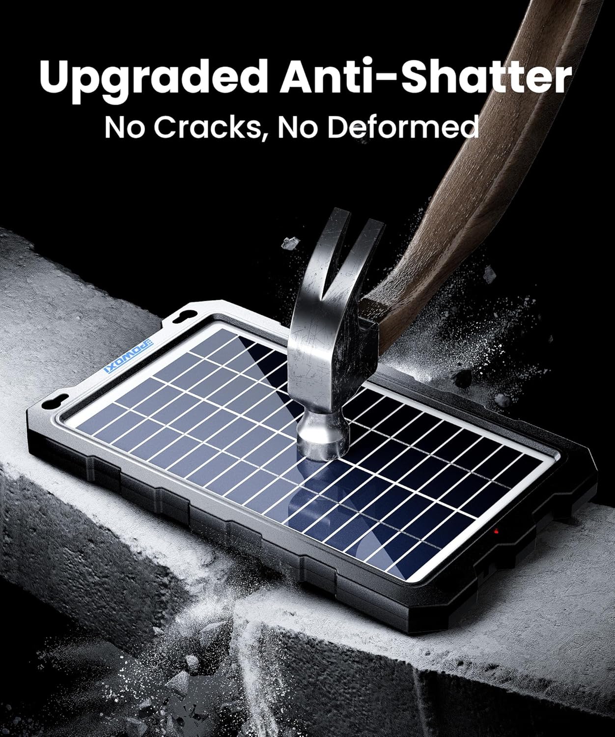 Upgraded 7.5W-Solar-Battery-Trickle-Charger-Maintainer-12V Portable Waterproof Solar Panel Trickle Charging Kit for Car, Automotive, Motorcycle, Boat, Marine, Rv,Trailer, Snowmobile, Etc.