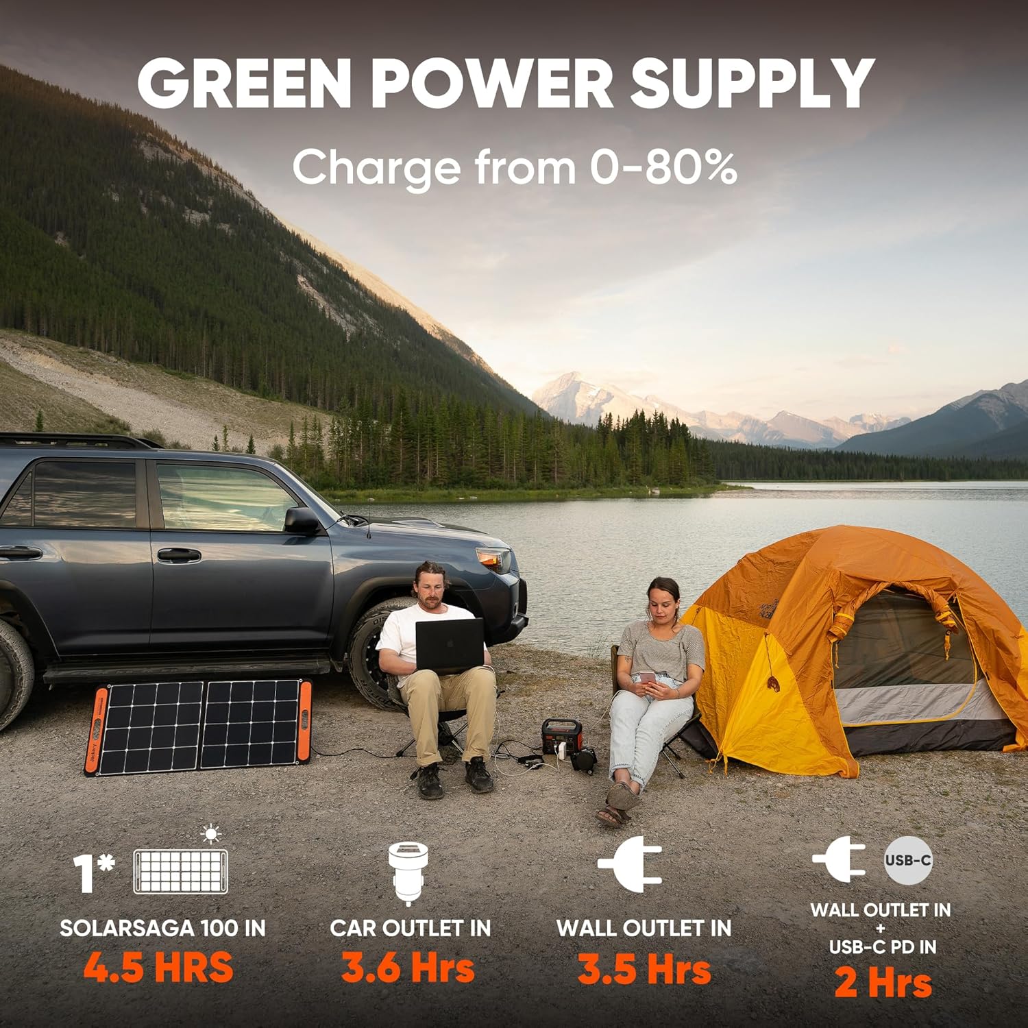 Power Up Anywhere: Jackery Solar Generator 300 with 40W Solar Panel - Perfect for Camping, RVs, and Emergency Blackouts
