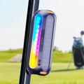 Magnetic Bluetooth Speaker, Golf Speaker with Solar Charging 30H Playtime, 7 Colorful Flashing Lights Outdoor Waterproof Portable Wireless, for Golf Cart Gifts Hiking Camping